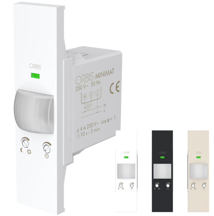 Rilevatore di movimento Orbis Minimat 1 modulo max 7m con 3 frontalini - OB135320 01