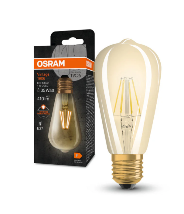 Lampadina led vintage ST64 Ledvance E27 4W 2400K - LED091377 02