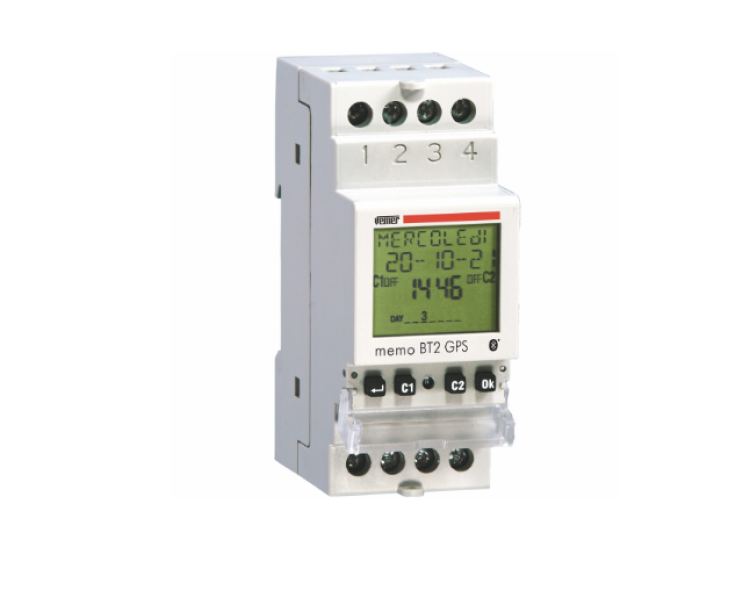 Interruttore elettronico digitale Vemer memo BT2 GPS 2 rele con Blutetooth e GPS -  VE789800 01