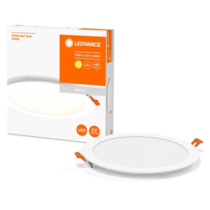 Faretto ad incasso led  downlight slim da 225mm 22w 3000k bianco - lum573093
