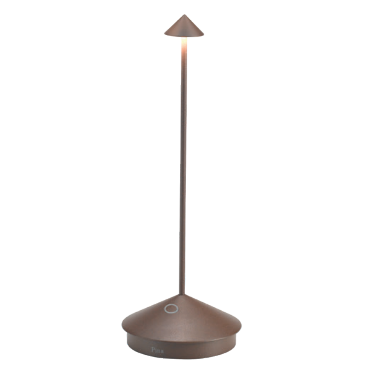 6 lampade da tavolo led Zafferano Pina Pro 2.2W 2200-2700-3000K corten - LD2656R3 01