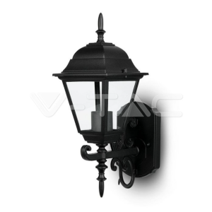Lampada da parete  1xe27 max 60w nero vt-760 - 7519