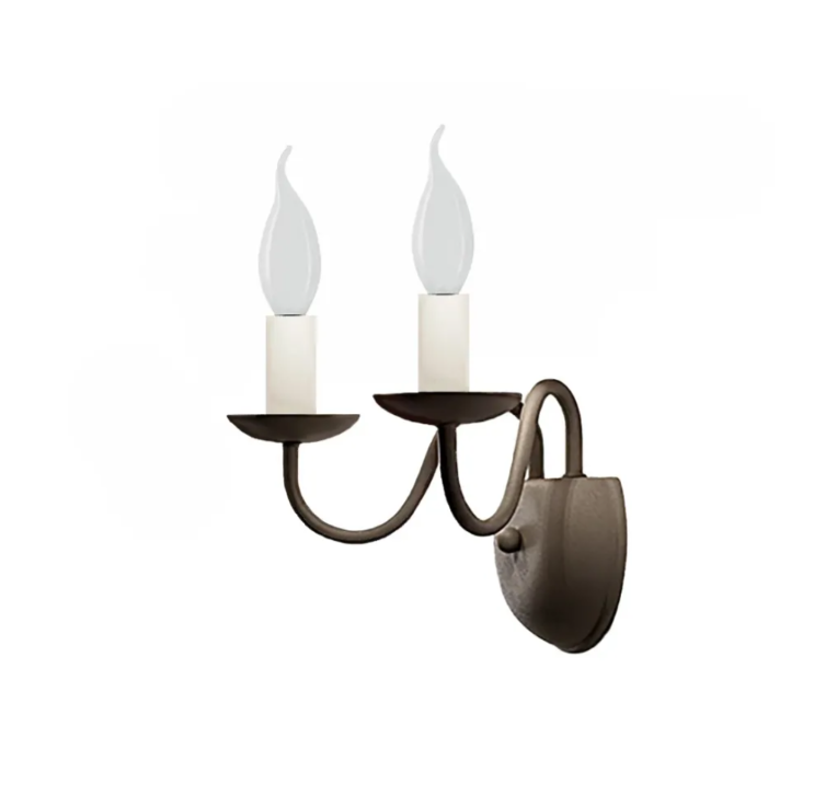 Lampada da parete Perenz Ducale 2xE14 max 40W tortora - 6266TO 01