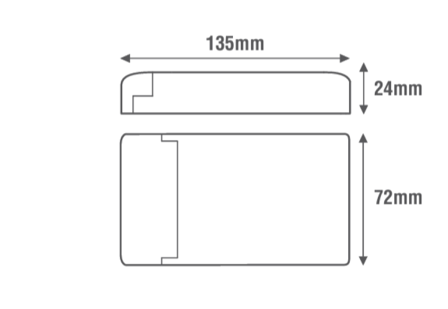 Alimentatore led Lef multicorrente max 45W dimmerabile con segnale dali/pulsante -  LEMC45D 02