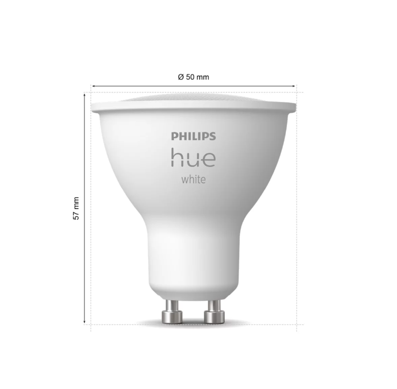 Lampadine led smart Philips Hue attacco GU10 2x4.2W 2700K 2pz - 23023100 03