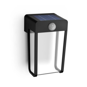 Lampada da parete led a energia solare con sensore  shroud 2.3w 2700k nero - 26550900