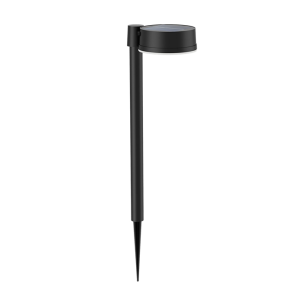 Paletto led a energia solare con sensore  vynce 1.5w 2700k nero - 26564600