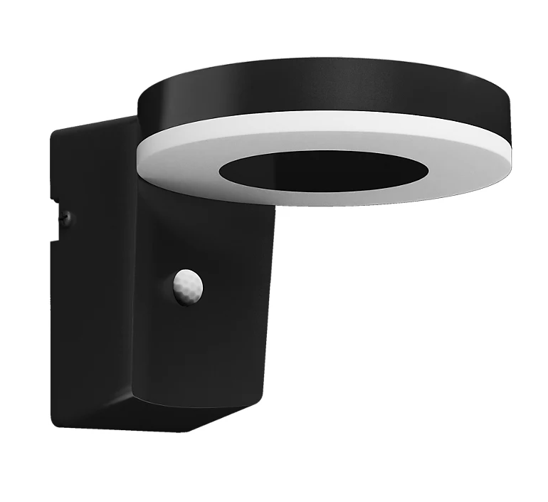 Lampada da parete led a energia solare con sensore Philips Zonal 1W 3000K nero - 26576900 01