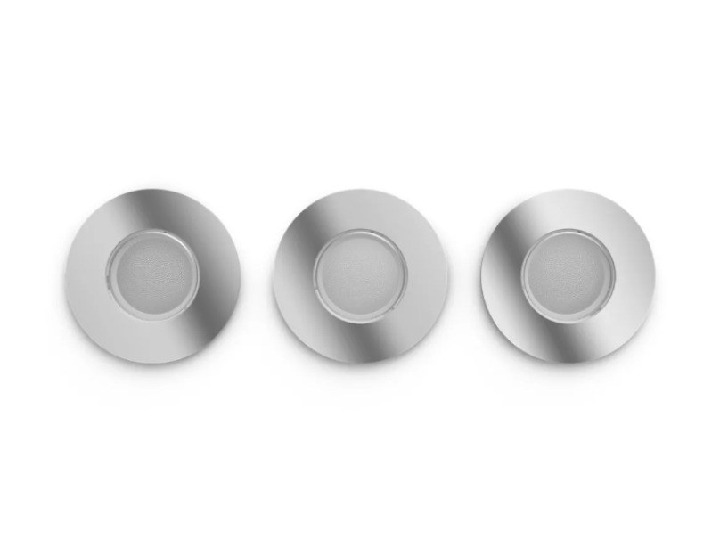 Faretti ad incasso led bluetooth dimmerabile Philips Hue Adore 3x4.2W 2200-6500K cromato 3pz - 31801400 02