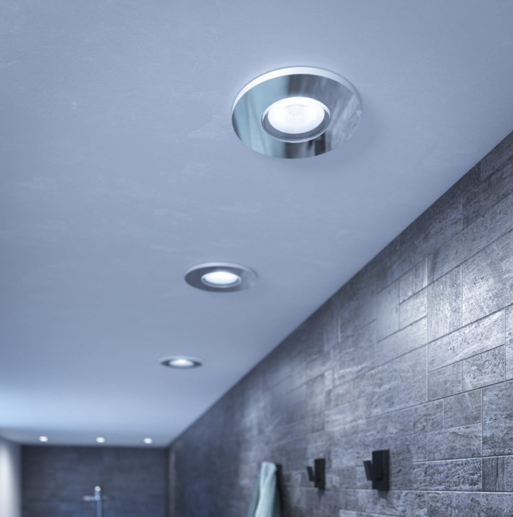 Faretti ad incasso led bluetooth dimmerabile Philips Hue Adore 3x4.2W 2200-6500K cromato 3pz - 31801400 06