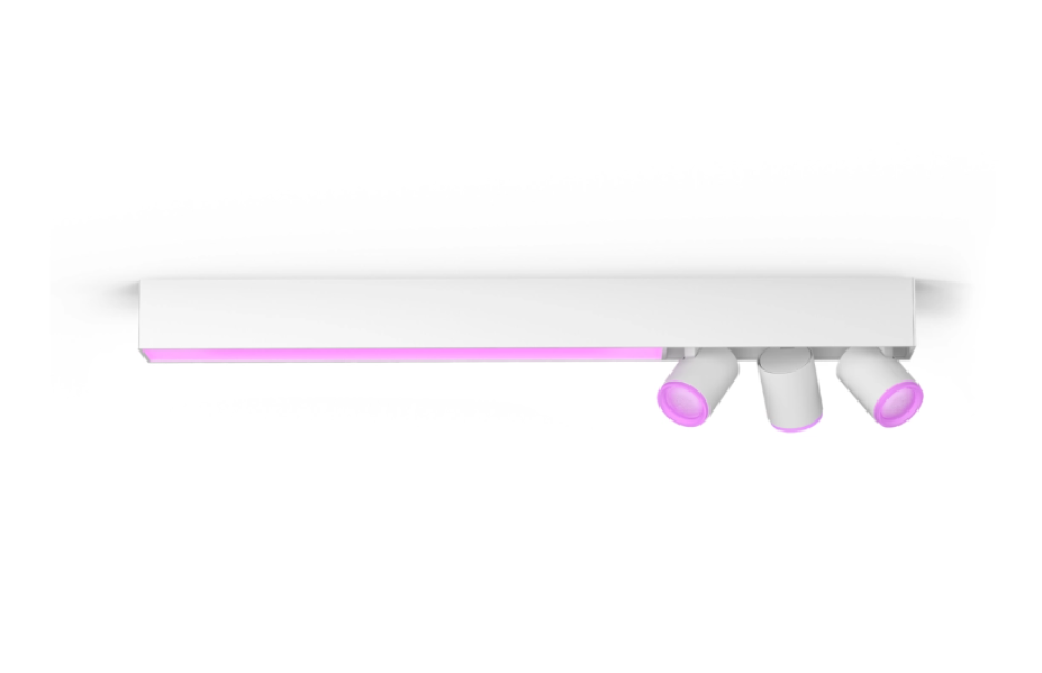 Plafoniera con faretti led bluetooth Philips Hue Centris 3x5.7W + 36W 2000-6500K bianco - 31849600 01
