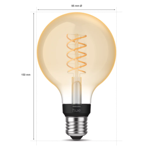 Lampadina led filament g93 e27 smart  34300900 dimmerabile