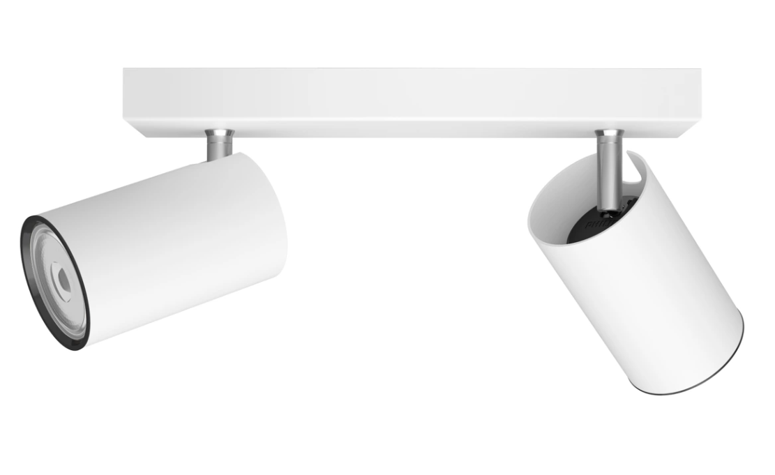 Faretto Philips da Soffitto o Parete Kosipo 2 luci Orientabile bianco -  43523000 01
