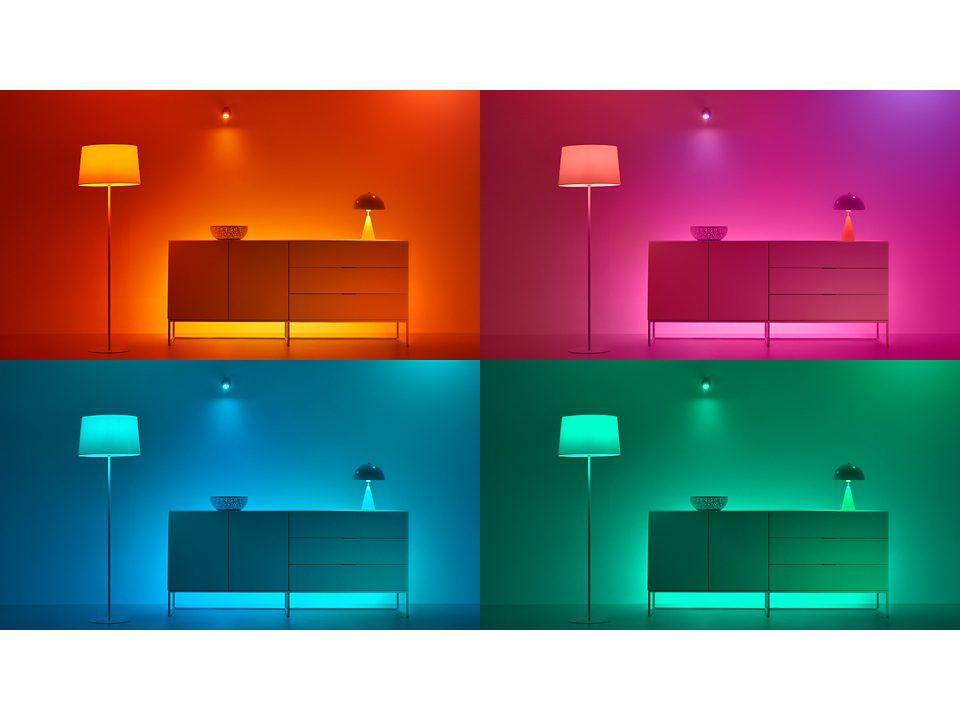 Lampadine led smart RGB A60 Philips Wiz attacco E27 2x8.5W 2200-6500K 2pz - 7497200 04