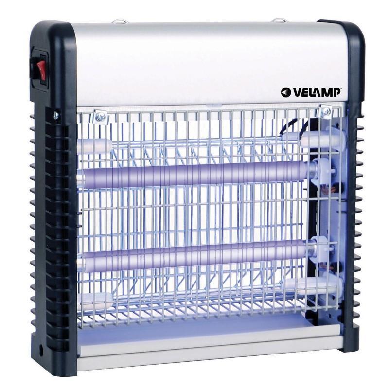 zanzariera elettrica uv velamp vista frontale con tubi fluorescenti