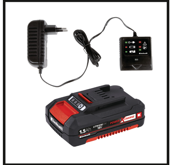 Tagliabordi a batteria Einhell GC-CT 18/24 Li P 18V 1.5Ah rosso - 3411102 02