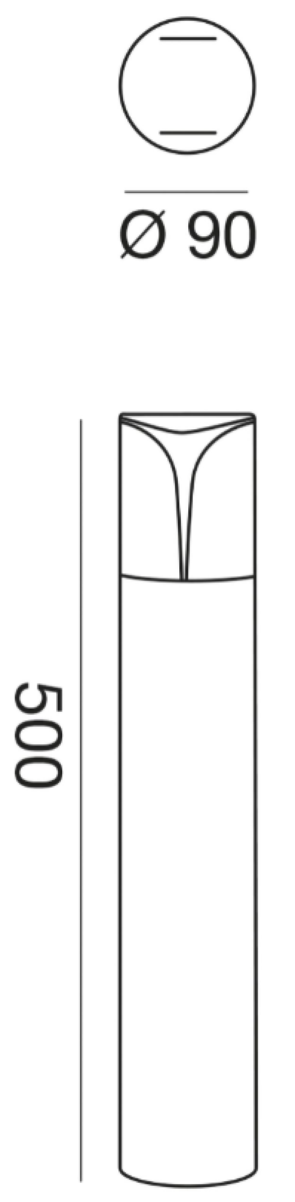 Paletto Gea Luce 1xE27 max 18W antracite - GES731 02