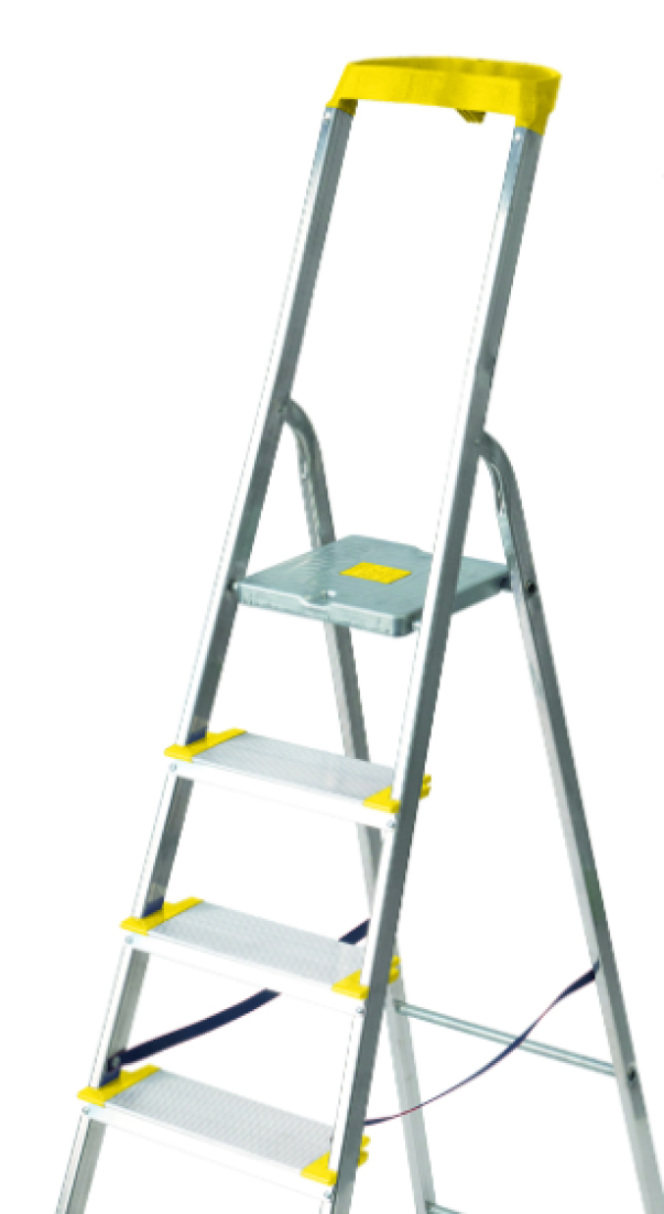 Scala pieghevole 4 gradini Maurer vasca portaoggetti 300x140mm - C070035024 01