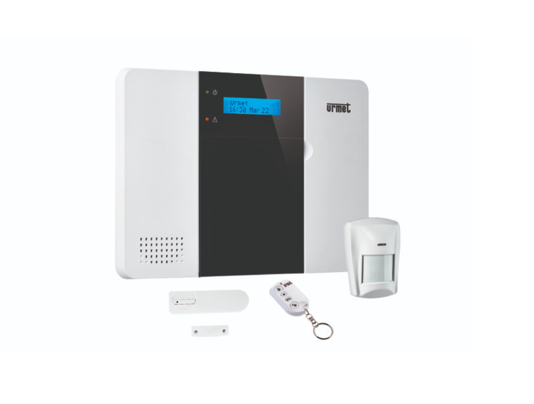 Kit antintrusione wireless Urmet Zeno Pro centrale+contatto magnetico+rilevatore ad infrarosso+telecomando - 1051/921 01