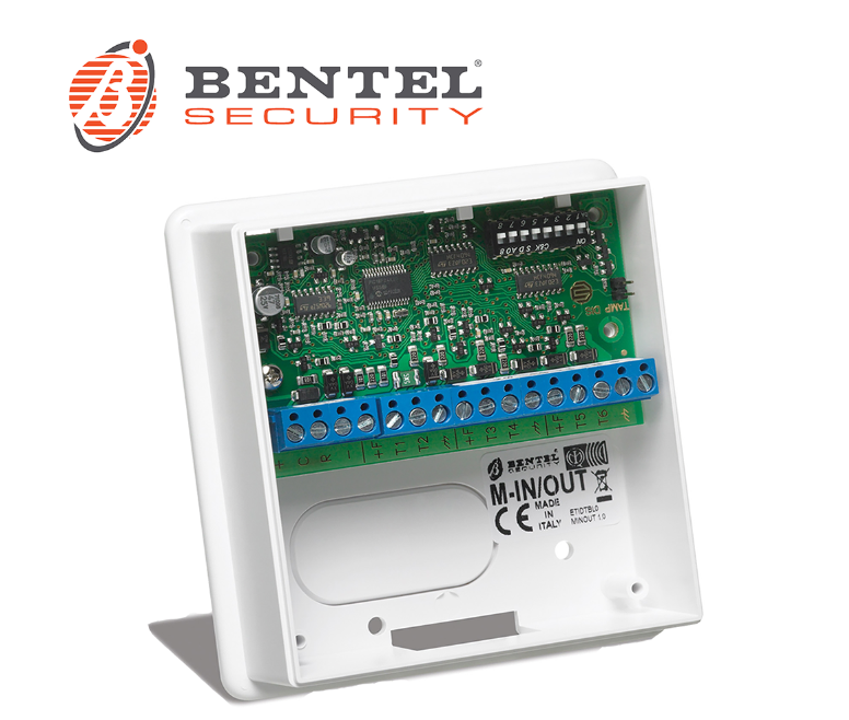 modulo espansione ingressi uscite bentel m in out con morsetti e dip switch modulo espansione ingressi uscite bentel m in out in contenitore plastico con morsettiera