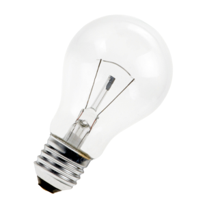 Lampadina a incandescenza a60  chiara attacco e27 60w - 33444