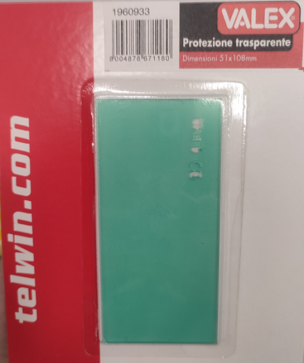 Protezione trasparente Valex 51x108mm - 1960933 01