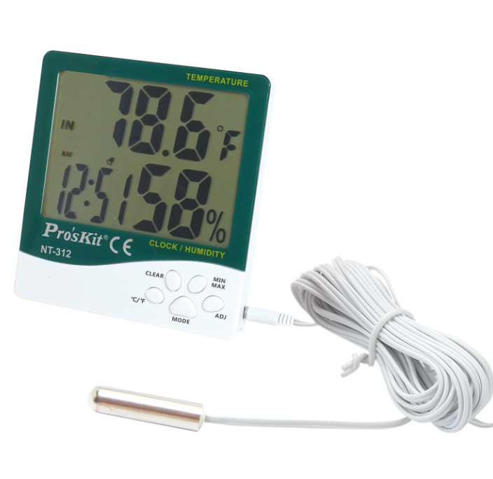 Termometro igrometro con sonda K2M 96x103x20mm bianco - 49.P012.75 01