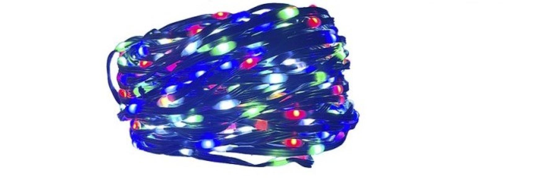 Luci led smart RGB Giocoplast 4W 200 luci da 15m scuro - 14124395 01