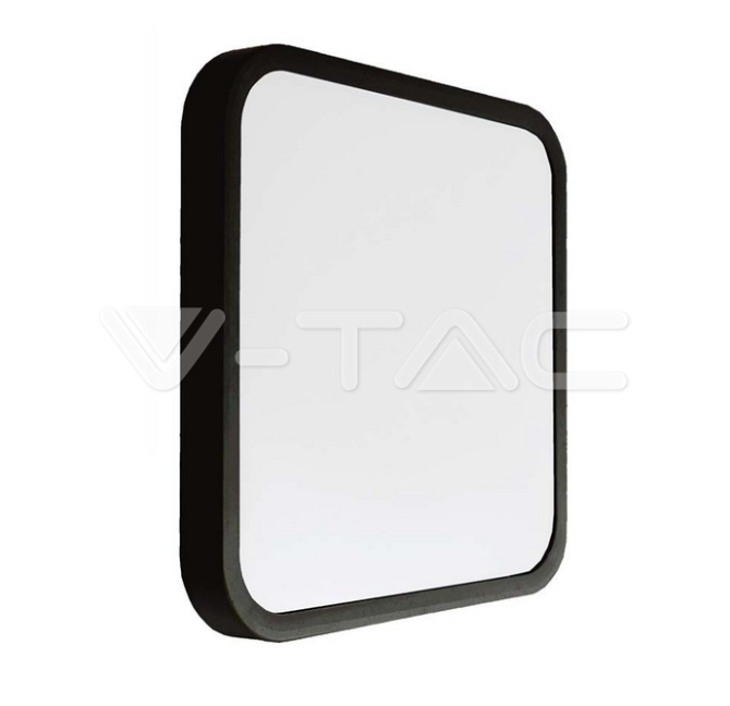 Plafoniera quadrata led V-tac 48W 3000K nero VT-8630 - 76481 01