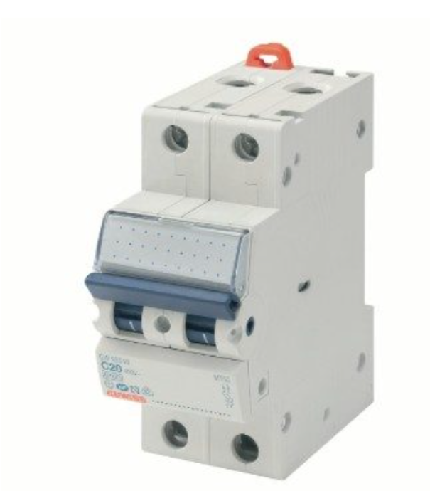 Interruttore magnetotermico Gewiss 2P curva D 13A 2 moduli - GW92454 01