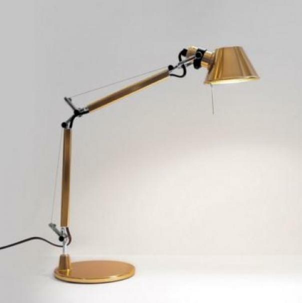 artemide artemide tolomeo micro oro lampada da tavolo bracci mobili  0011860a - foto 1