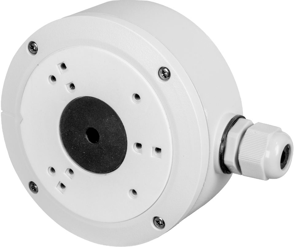 Staffa con scatola contatti Vimar ELVOX TVCC per telecamere dome e bullet bianco - 46922.040 01