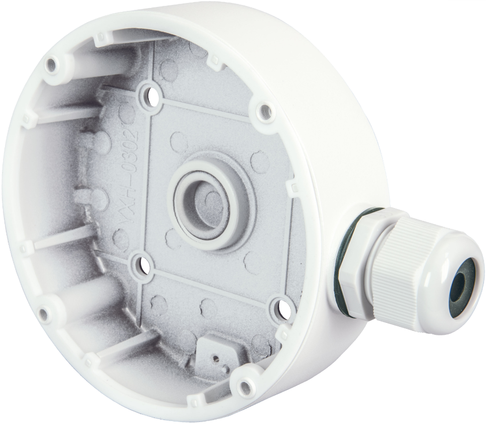 Staffa con scatola contatti Vimar ELVOX TVCC per telecamere dome bianco - 46922.042 01