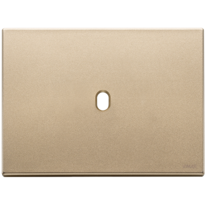 Placca  eikon 3 moduli per 1 comando oro satinato - 22673.1.88
