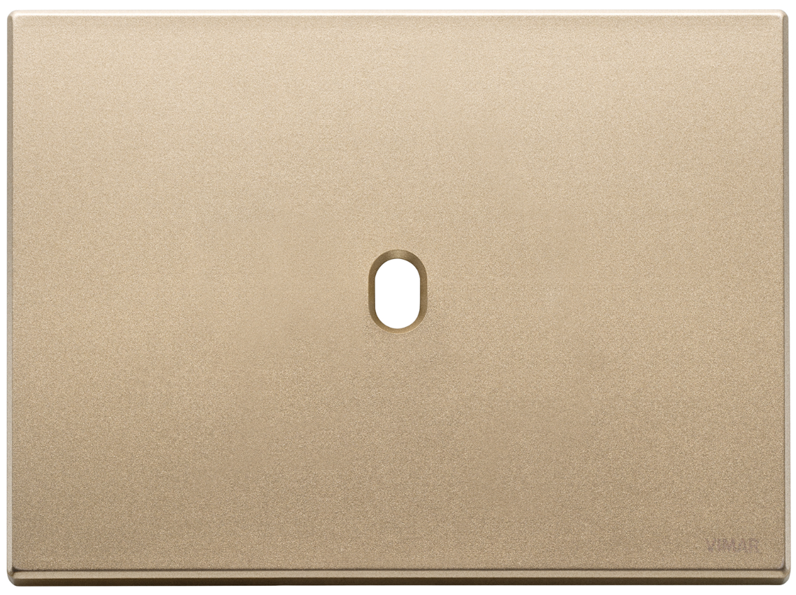 Placca Vimar Eikon 3 moduli per 1 comando oro satinato - 22673.1.88 01