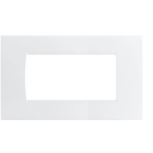 Placca  art 4 moduli bianco - 8004-01