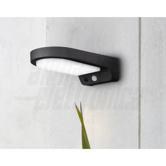 Lampada da parete led ad energia solare Alpha Elettronica Atlas 10W 4000K grigio antracite - JO458/10NW 04