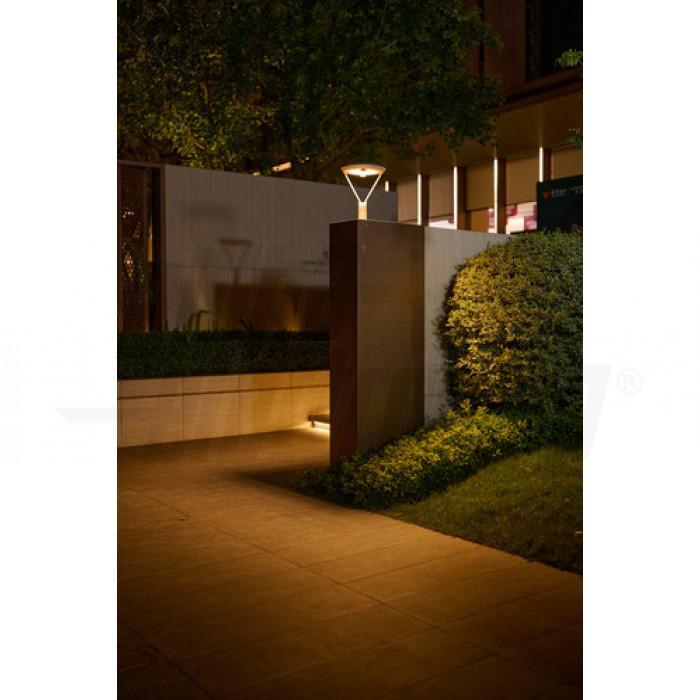Lampione led a energia solare Alpha Elettronica Modus 20W 3000K grigio antracite - JO638/VW1 04