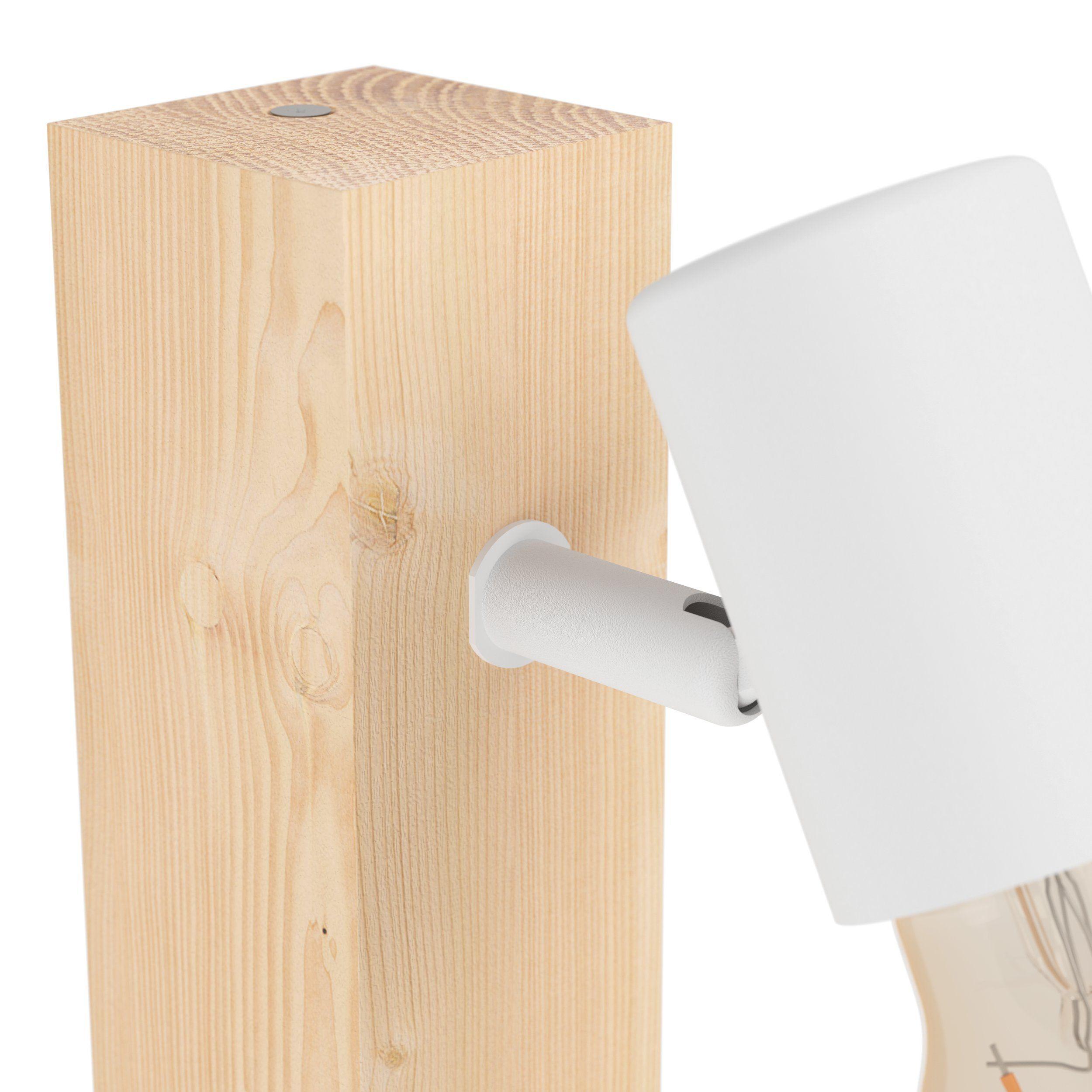Lampada da parete Eglo Townshend 3 1xE27 max 10W marrone bianco - 99482 02