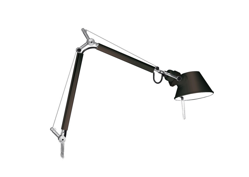 lampada da parete orientabile artemide tolomeo micro con braccio e diffusore