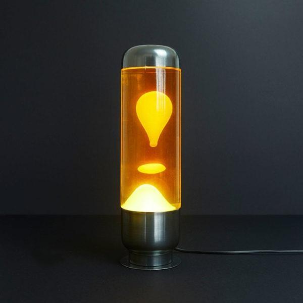 Lampada da tavolo led GeneralImport Lava Capsule attacco GU10 35W arancione - 28011 02