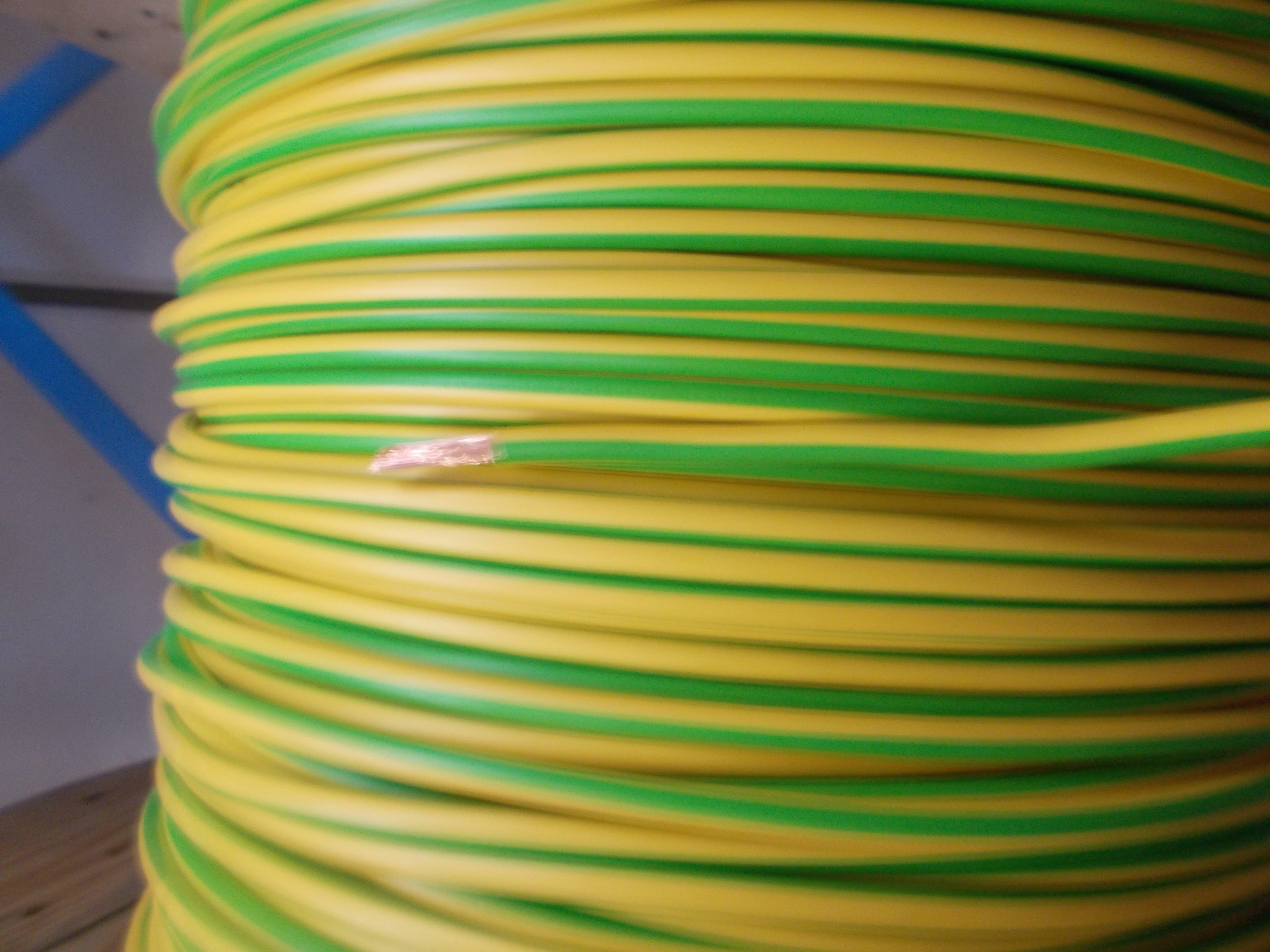 cavi cavi al metro cavo unipolare cordina fs17 giallo verde sezione 1x25mmq n07v-k1x25gv fs17-1x25gv - foto 1