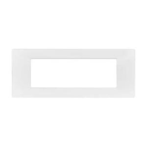 Placca  gem 7 moduli bianco - 6007-01 gem-p6007-bi
