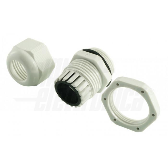 Serracavi in nylon Alpha Elettronica diametro cavo 13-18mm bianco - 514-21 02