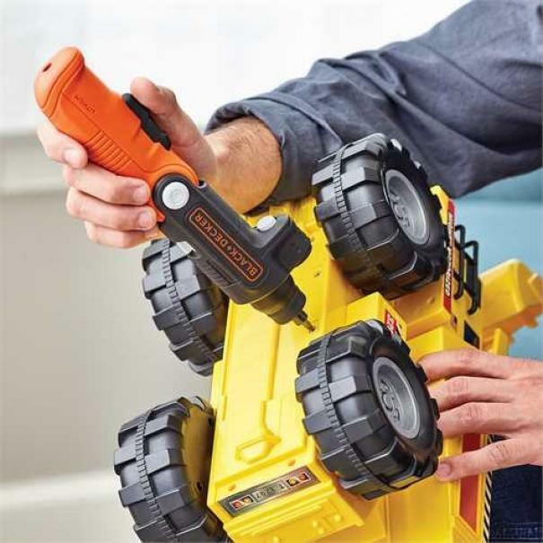 black & decker black & decker svitavvita 3,6v litio con impugnatura orientabile e torcia integrata bdcsfl20c-qw - foto 2