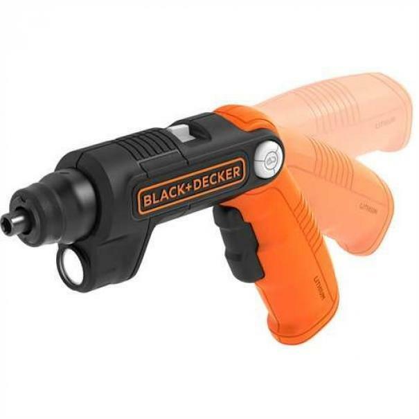 black & decker black & decker svitavvita 3,6v litio con impugnatura orientabile e torcia integrata bdcsfl20c-qw - foto 3