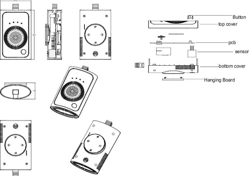 Rilevatore di Gas Isnatch  Smart WiFi con Allarme Ottico-Acustico e Notifiche Push - 67680078  02