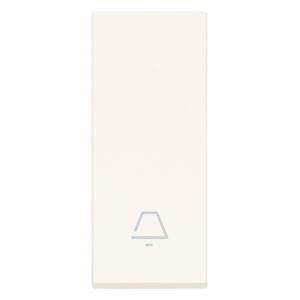 Copritasto simbolo campanello  linea 1m bianco - 31000.cb
