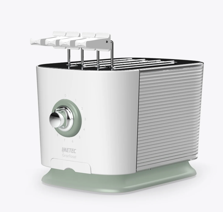 Tostapane Imetec con Fessure XL per Toast Extra Farciti con Pinze Regolabili - 7477 03