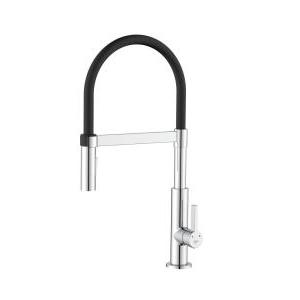 Lavello a bocca alta con doccetta idro-bric panama flessibili 3/8f da 40cm cromo - scarub1442cr